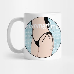 black bikini on summertime Mug